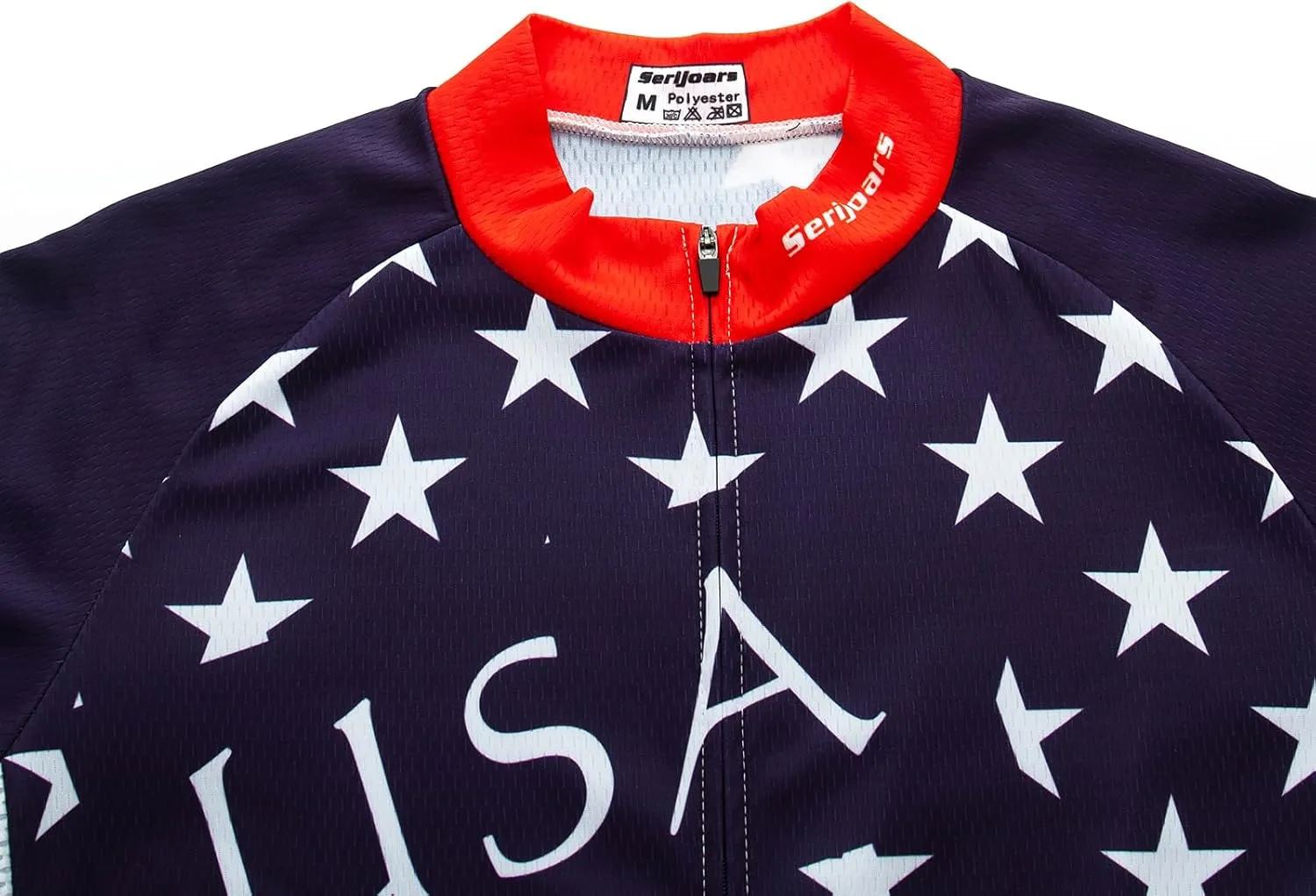 Serijoars Racing Cycling Jersey Men, Cycling Jersey Long Sleeve,Bike Jersey Full Zipper,Comfortable, Breathable and Quick-Dry