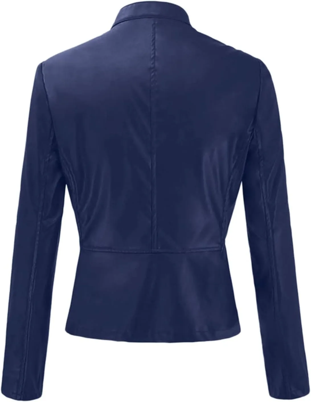 SERYU Leather Jacket for Women Zip Leather Motorcycle Jacket Plus Size Faux Leather Tops Lightweight Short Coat