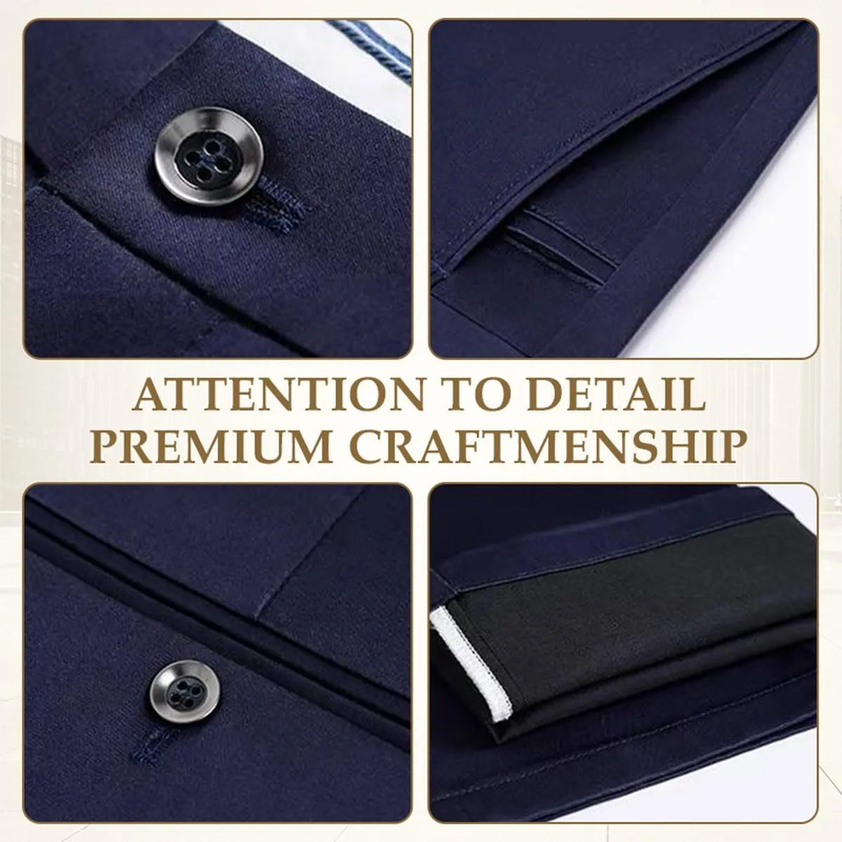 Silamone Timeless Stretch Pants, Comfortable Breathable Men's High Stretch Straight Fit Pants