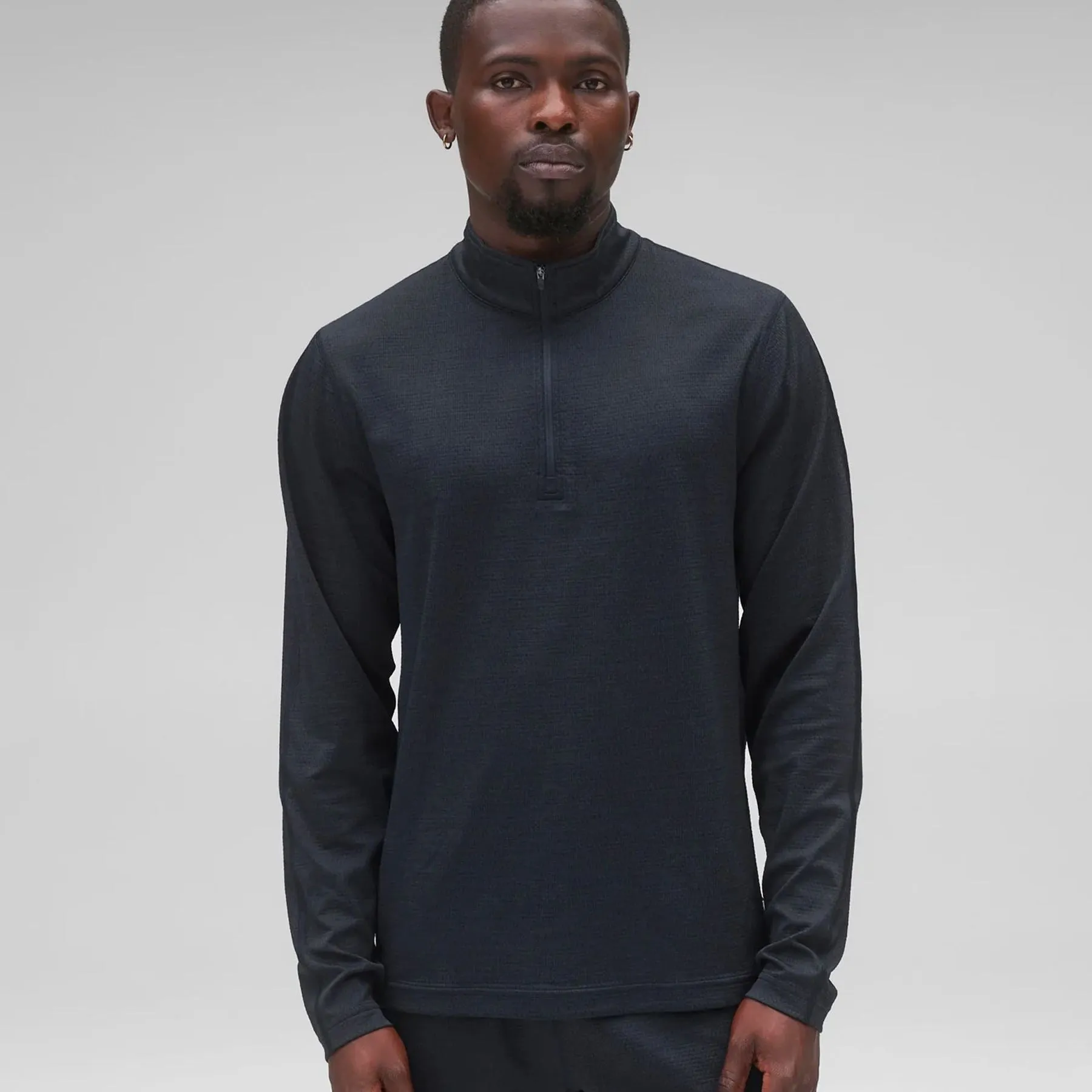Solotex Mesh Tiebreak Quarter Zip Mid Layer Navy - AW24
