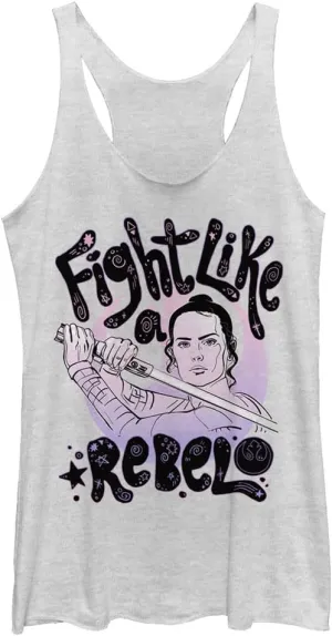 STAR WARS Rise of Skywalker Rebel Girl Women's Racerback Tank Top