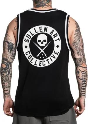 Sullen Unisex BOH Jersey Sleeveless Tank Top Shirt Black 4XL