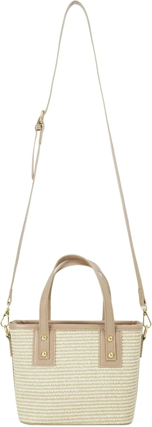 Summer Hobo Purse Women's Straw Top Handle Handwoven Crochet Crossbody Shoulder