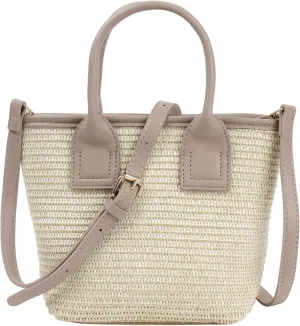 Summer Hobo Purse Women's Straw Top Handle Handwoven Crochet Crossbody Shoulder