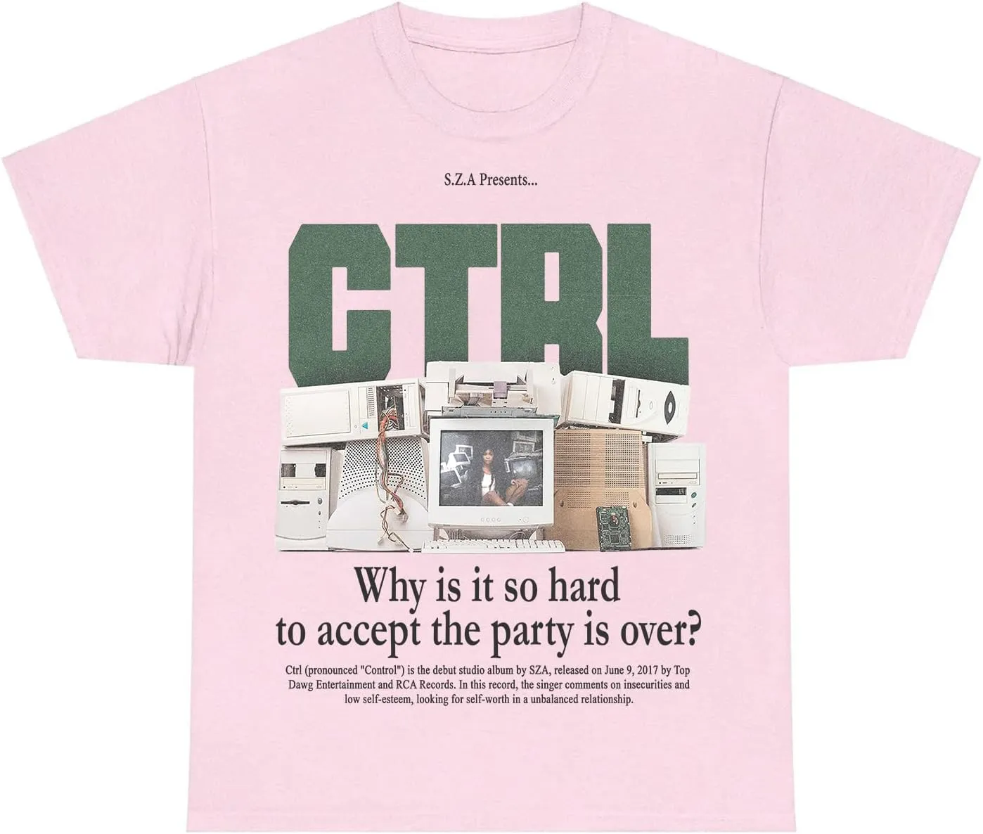S.Z.A Rapper Graphic T-Shirt Vintage Rap Hip-Hop Collection Y2K Streetwear for Men Women Fans