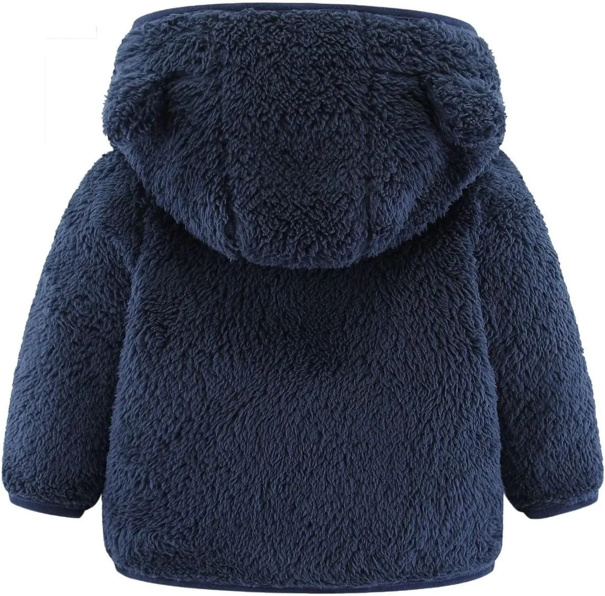 Toddler Boys Girls Winter Down Coat Soft Cotton Padded Jacket Cute Cartoon Bear Ears Thick Hooded Jacket