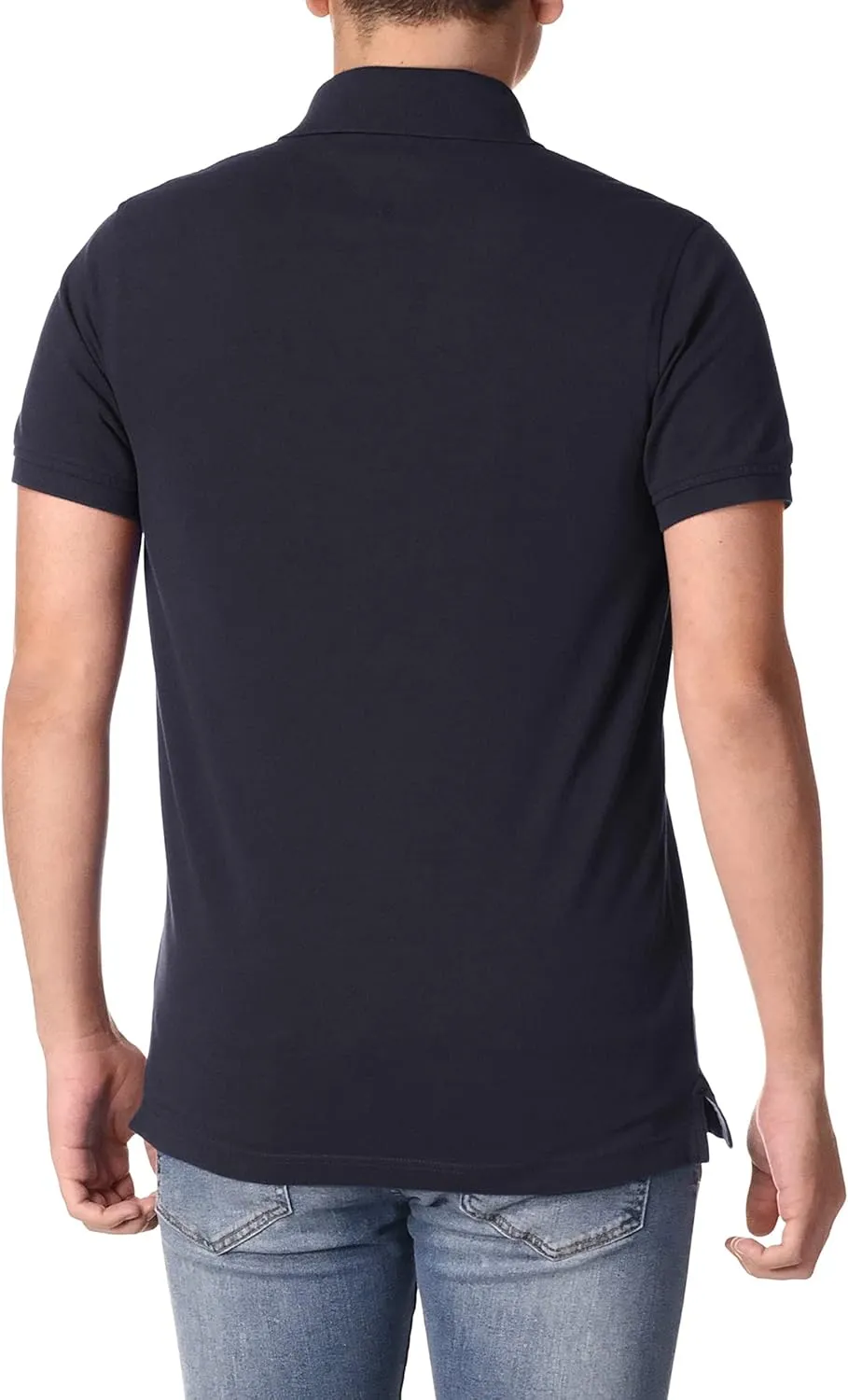 Tommy Hilfiger Men's Short Sleeve Stretch Pique Polo Shirt in Slim Fit