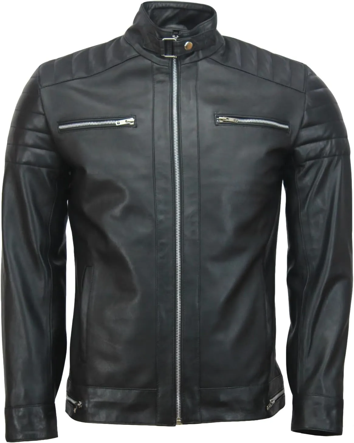 Top G Andrew Tate Black Biker Leather Jacket For Men
