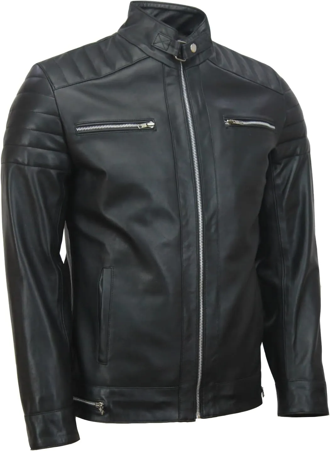 Top G Andrew Tate Black Biker Leather Jacket For Men