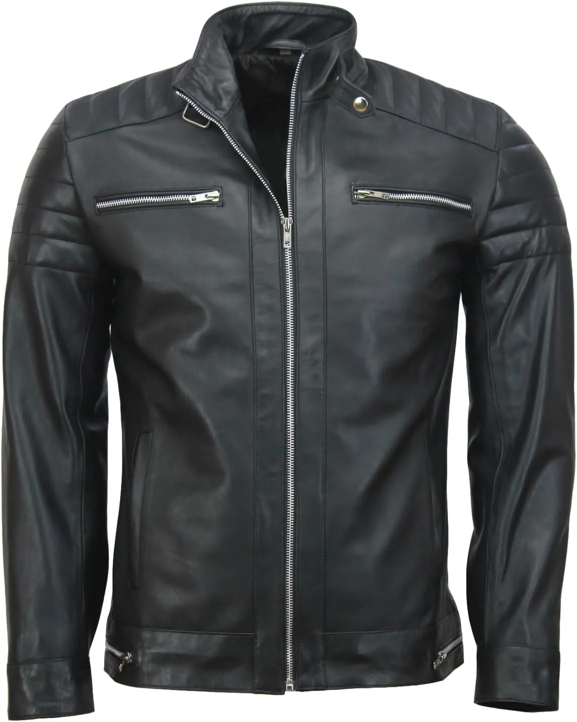 Top G Andrew Tate Black Biker Leather Jacket For Men