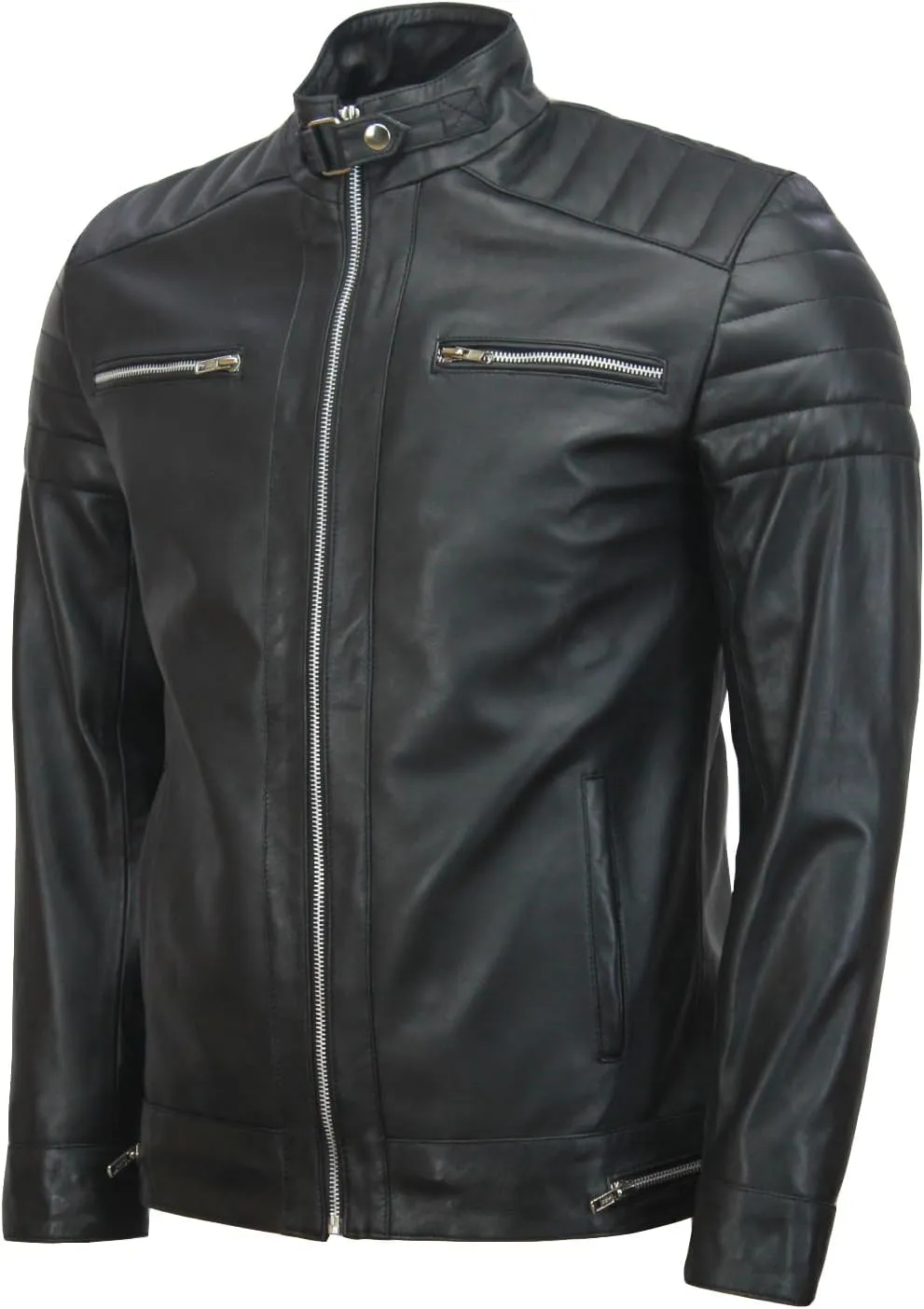 Top G Andrew Tate Black Biker Leather Jacket For Men