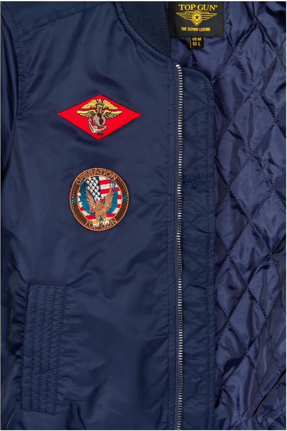 TOP GUN Official Miss MA-1 Bomber Jacket with Patches