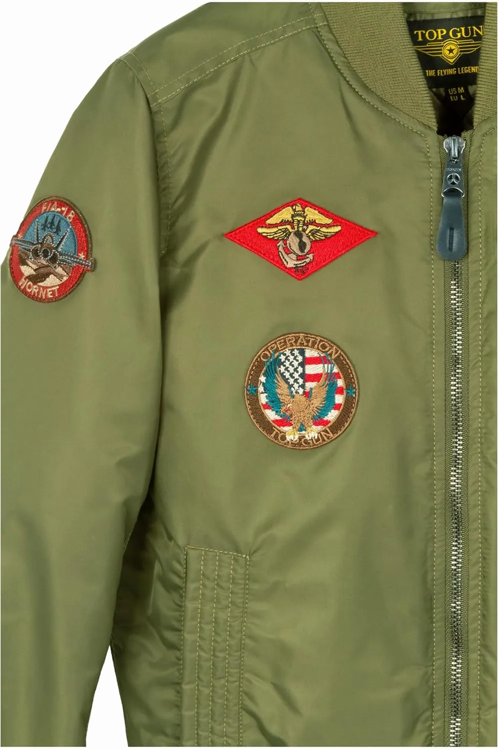 TOP GUN Official Miss MA-1 Bomber Jacket with Patches