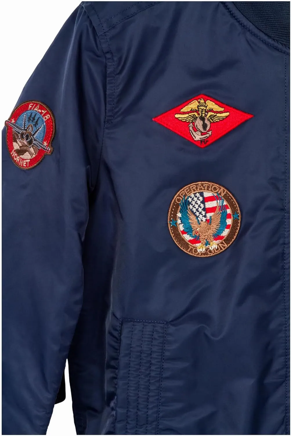 TOP GUN Official Miss MA-1 Bomber Jacket with Patches