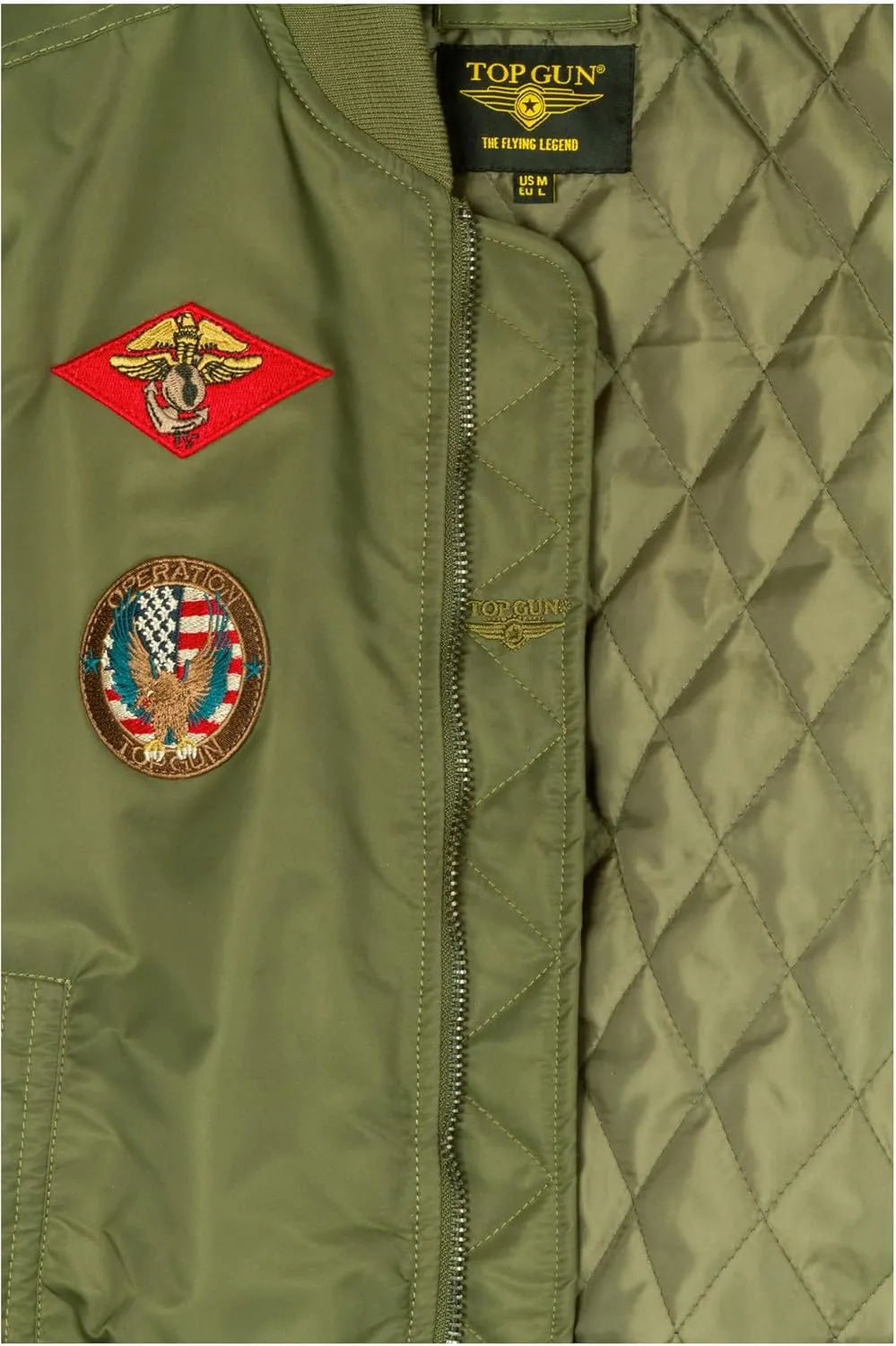 TOP GUN Official Miss MA-1 Bomber Jacket with Patches