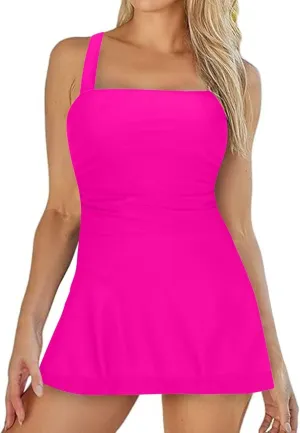 Tummy Control Swimsuits for Women 2 Piece Tankini Swimsuit Sets 2025 Plus Size High Waisted Swimsuit Bathing Suits