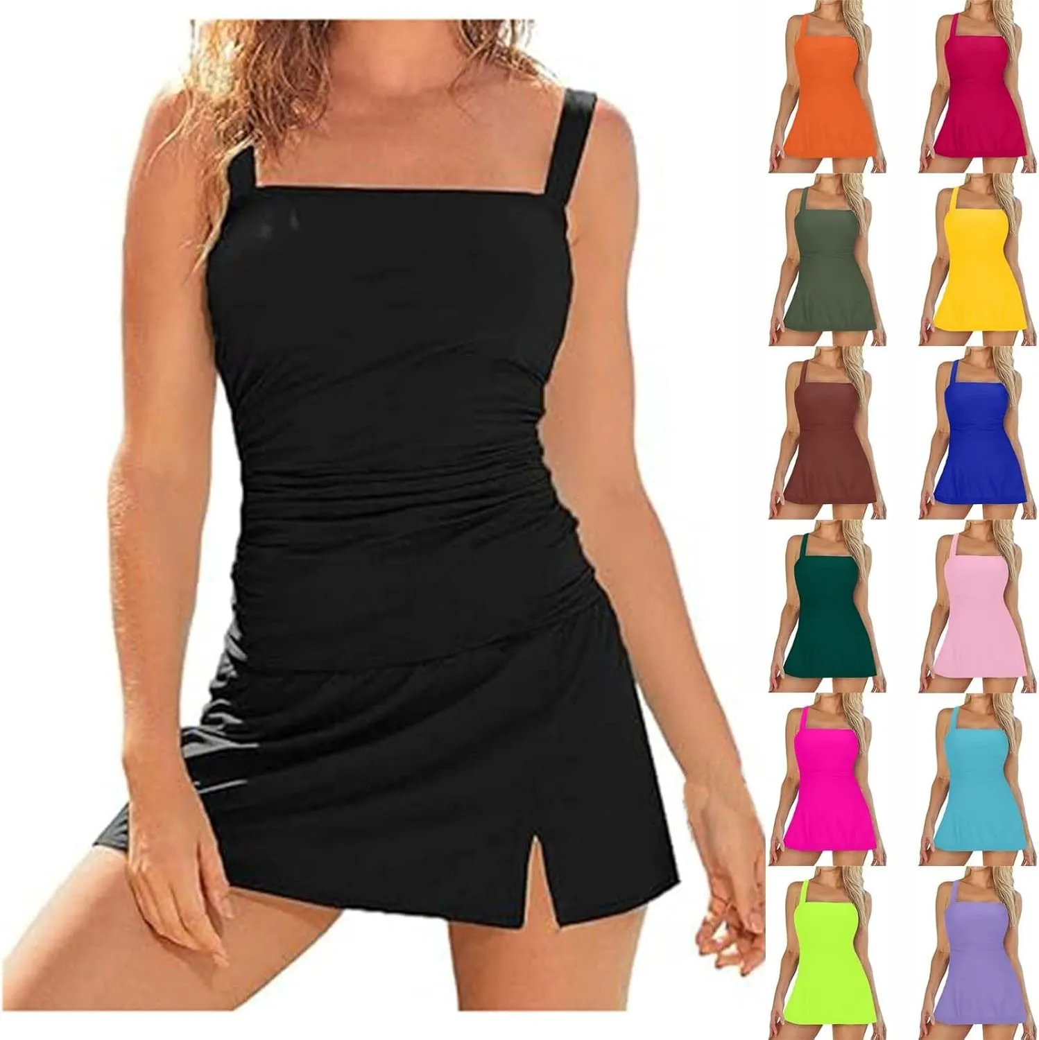 Tummy Control Swimsuits for Women 2 Piece Tankini Swimsuit Sets 2025 Plus Size High Waisted Swimsuit Bathing Suits