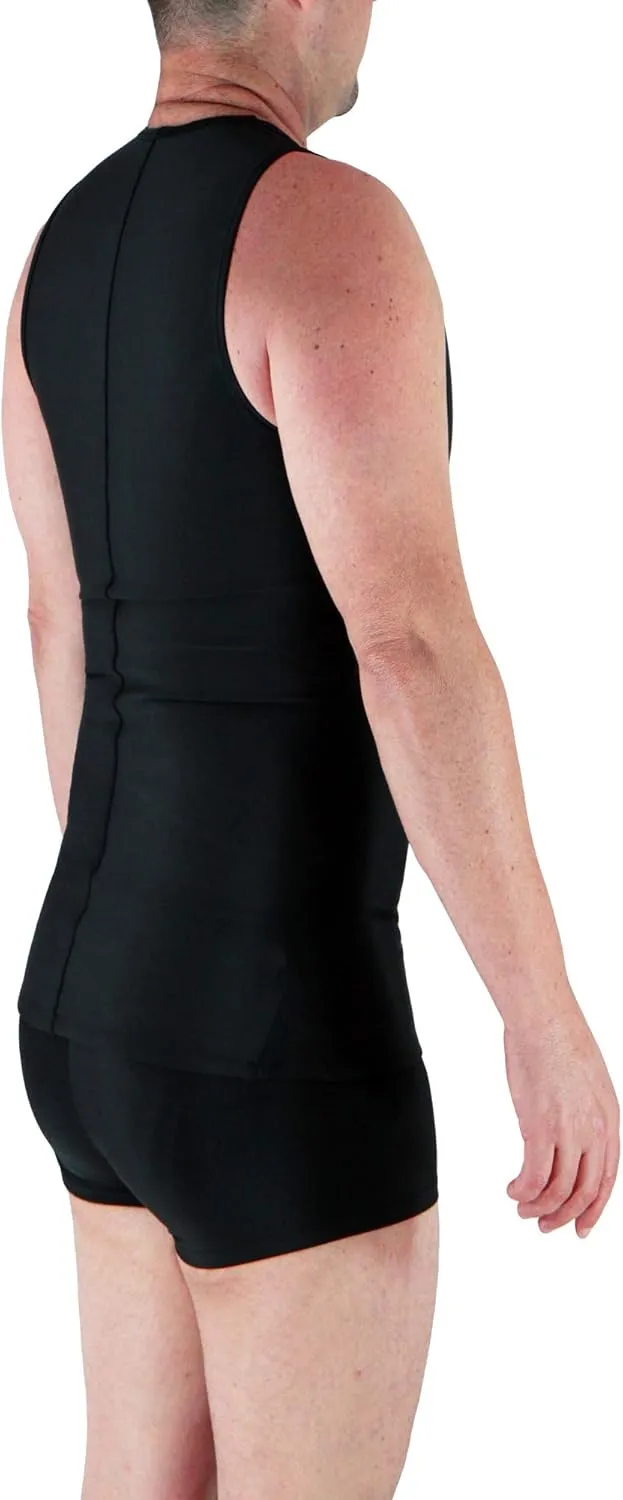 Underworks Mens Extreme Gynecomastia Chest Binder V-Tank Top 996
