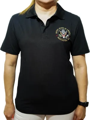 United States Presidental Seal Short Sleeve Polo Shirt