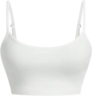 Verdusa Women's Basic Crop Cami Top Sleeveless Scoop Neck Camisole
