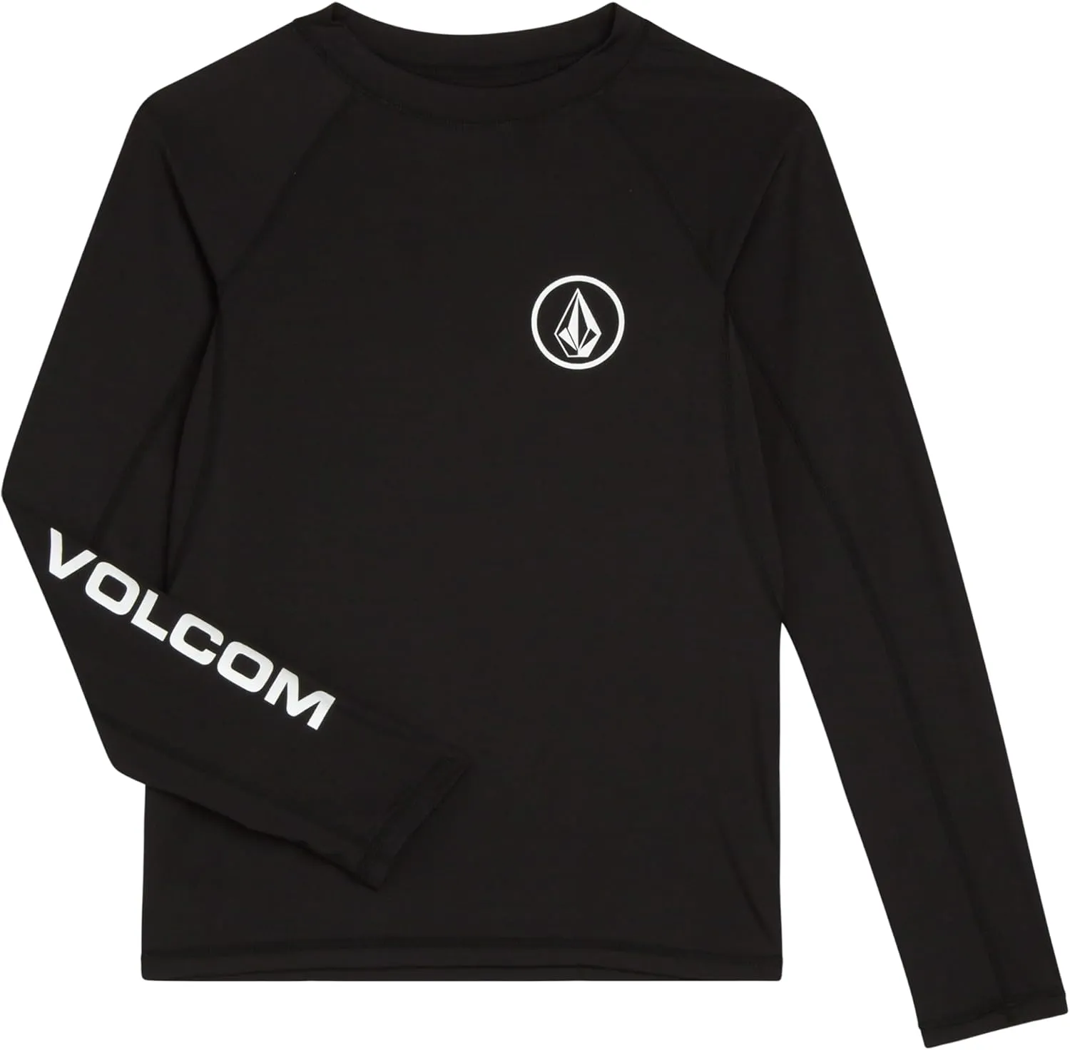 Volcom Boys Swim Shirt - UPF 50  Long Sleeve Rash Guard for Boys - Quick Dry Kids Swimwear Sun Protection Swim Shirts