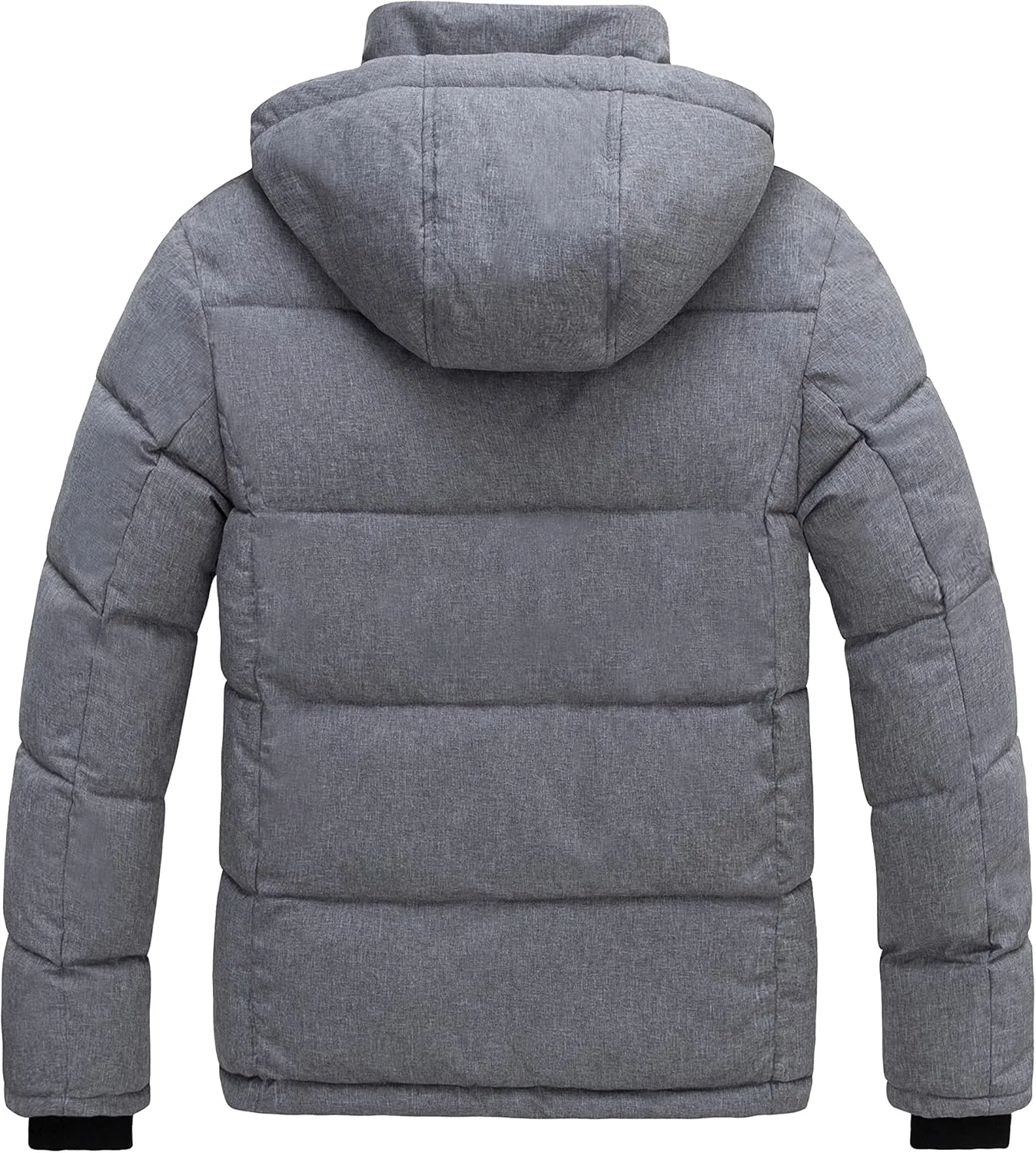wantdo Men's Hooded Winter Coat Puffer Jacket Thicken Bubble Coat Winter Parka