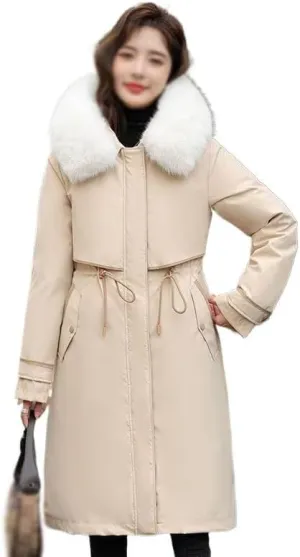 Winter Parkas Women Hooded Jackets Warm Cotton Padded Coat Outerwear Female Windbreaker