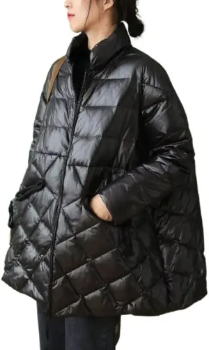 Women Thicke Cotton Padded Coat Autumn Winter Jacket Cotton Loose Mid Long Outerwear Female ParkasTops