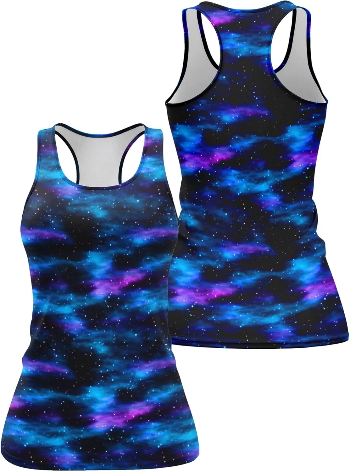 Womens Graphic Tank Tops Racerback Sleeveless Summer Hummingbird Print Top