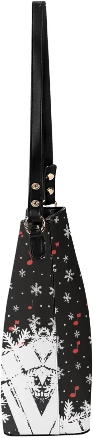 Women's Handbag Leather Tote Shoulder Bucket Bags Crossbody Top-handle Bag