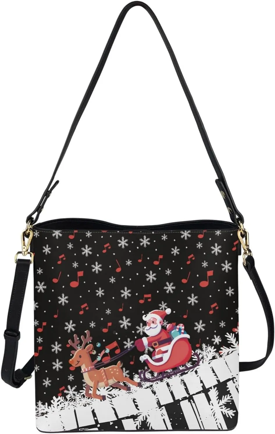 Women's Handbag Leather Tote Shoulder Bucket Bags Crossbody Top-handle Bag