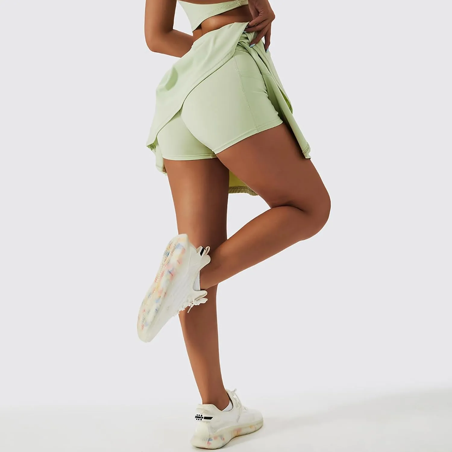 Women's High Waisted Tennis Skirt for Women Athletic Golf Skirt Women Tennis Skorts Side Slit Skater Skorts Skirts