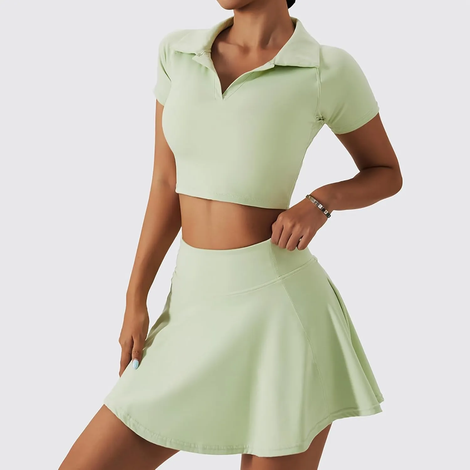 Women's High Waisted Tennis Skirt for Women Athletic Golf Skirt Women Tennis Skorts Side Slit Skater Skorts Skirts