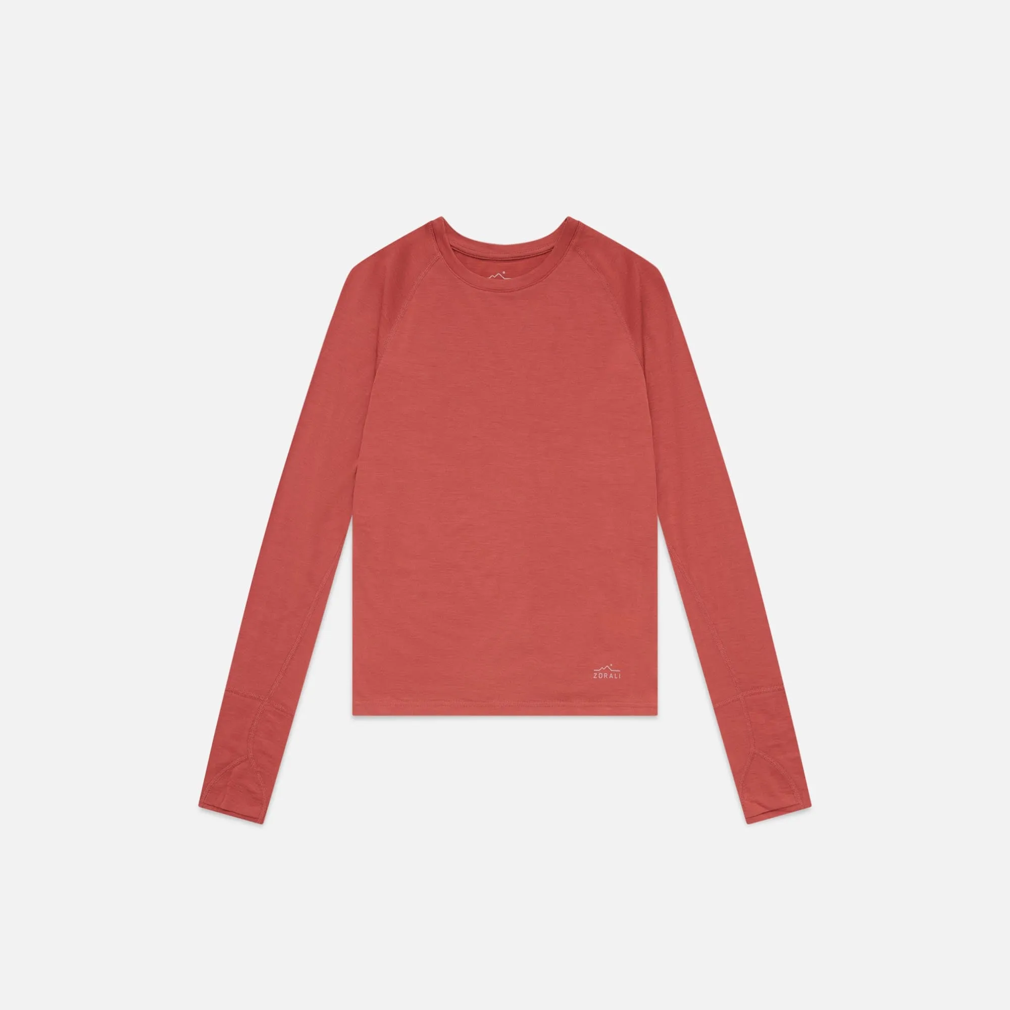 Womens Merino LS Base Layer Light Tannin