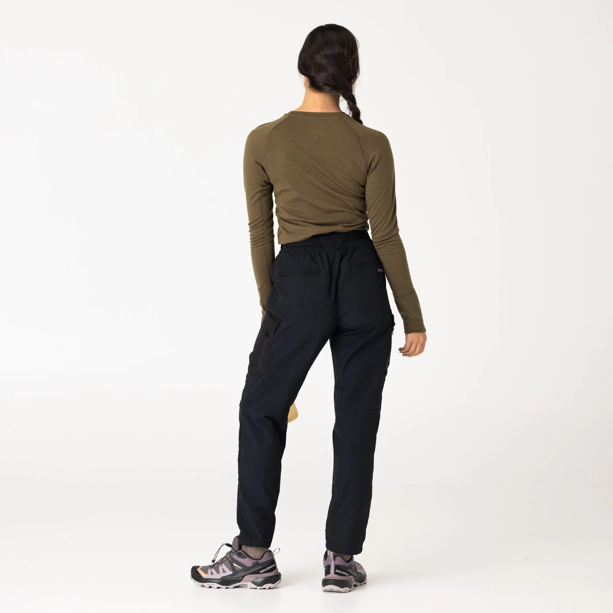 Womens Merino LS Base Layer Olive