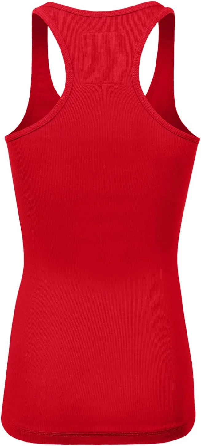 Women's Racerback Tank Top Layering Ribbed Basic Undershirt (S-3X)