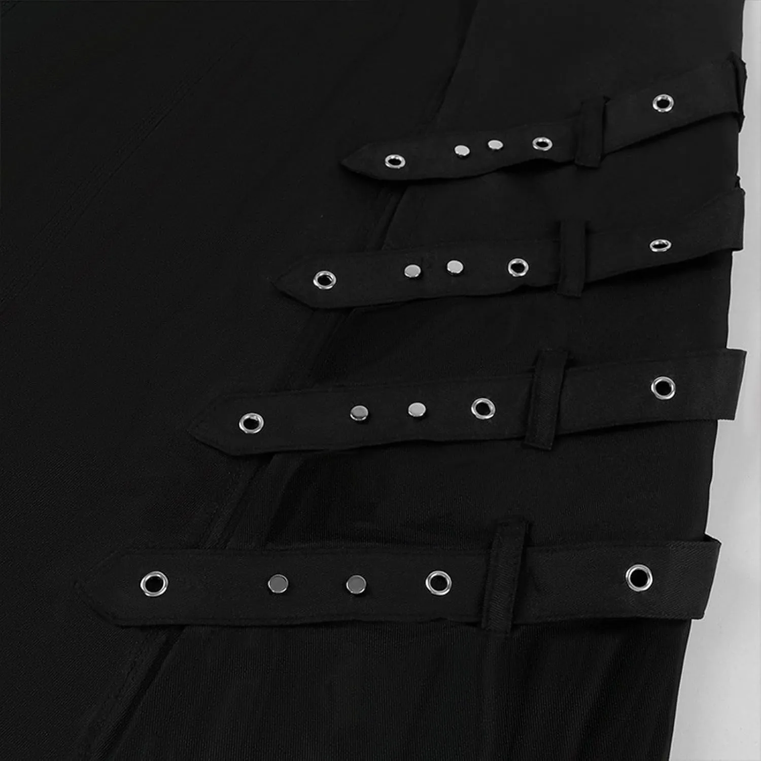 Womens Skirts Medieval Cosplay Punk Maxi Skirt Gothic Sexy Chain Matching Goth Skirts Steampunk Skirt