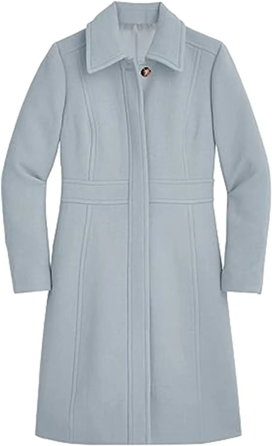 Women's Trench Coats Trendy 2024 Winter Warm Long Coat Slim Classic Solid Color Trench Coats