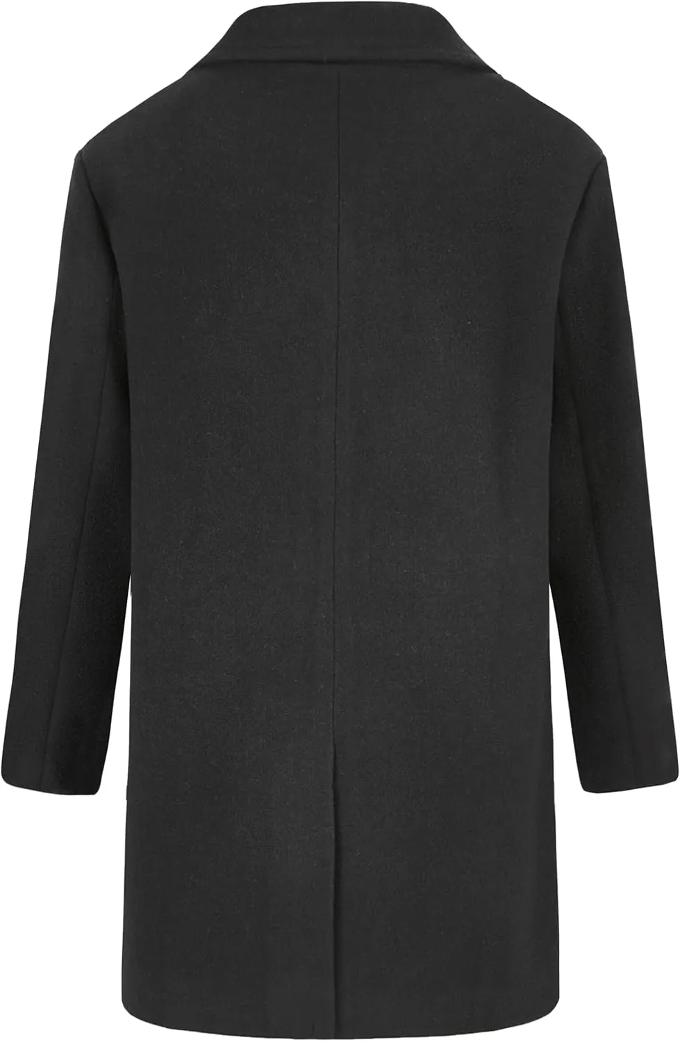 WULFUL Boys Wool Coat Single Breasted Trench Coat Winter Pea Coat