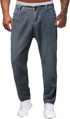 ZYXTIM Mens Stretch Skinny Ripped Jeans Slim Fit Straight Leg Destoryed Distressed Denim Pants Pencil Tapered Trousers